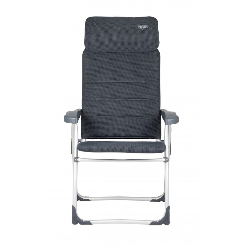 FAUTEUIL AIR ELITE COMPACT AVEC APPUI TETE PLAT GRIS - CRESPO