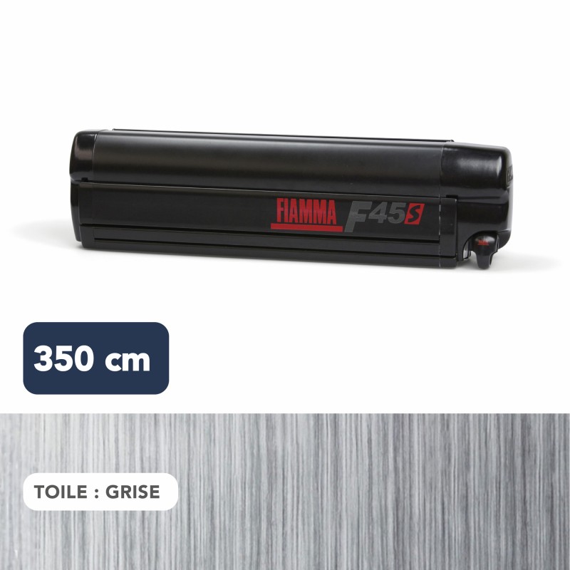 STORE F45 S 3.50 M BOITIER NOIR TOILE GRISE SANS ADAPTATEUR
