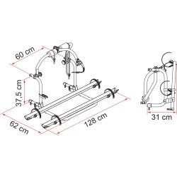 PORTE VELO CI ROLLER TEAM EMBOUTS NOIRS
