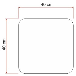 LANTERNEAU FIAMMA VENT 40x40cm