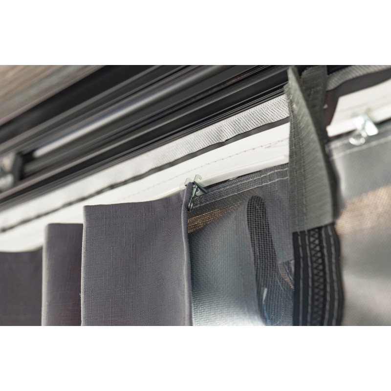 RIDEAUX POUR PRIVACY - CURTAINS KIT DARK GREY 2 PCS - FIAMMA