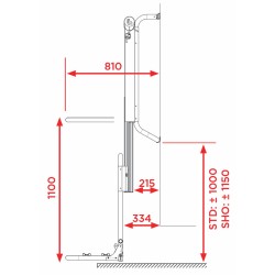 PORTE-VÉLOS ÉLECTRIQUE BIKE LIFT RAIL - BR SYSTEMS