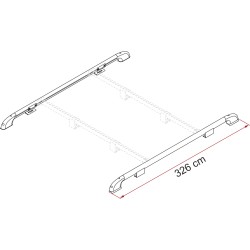 BARRES DE TOIT ROOF RAIL - FIAMMA