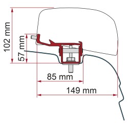 KIT ADAPTATEUR NISSAN NV350 F40VAN - FIAMMA