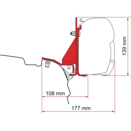 KIT F35 ADAPTATEUR VW T5/T6...