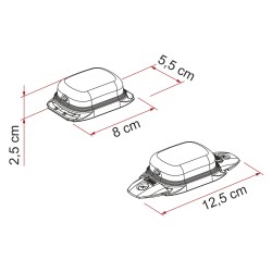 ÉCLAIRAGE EXTÉRIEUR À LED WARNING SOLAR - FIAMMA