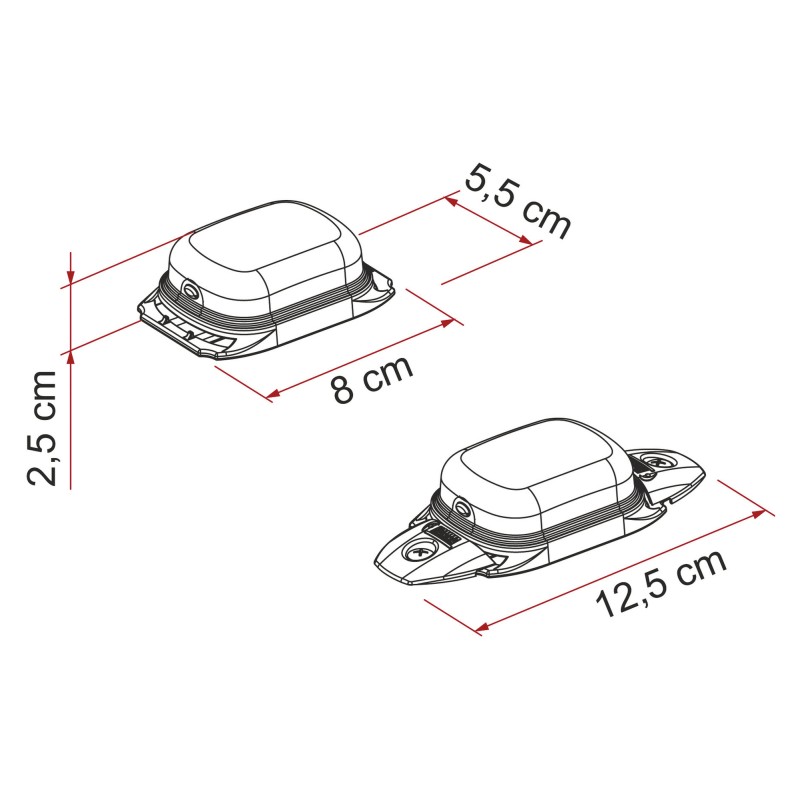 ÉCLAIRAGE EXTÉRIEUR À LED WARNING SOLAR - FIAMMA