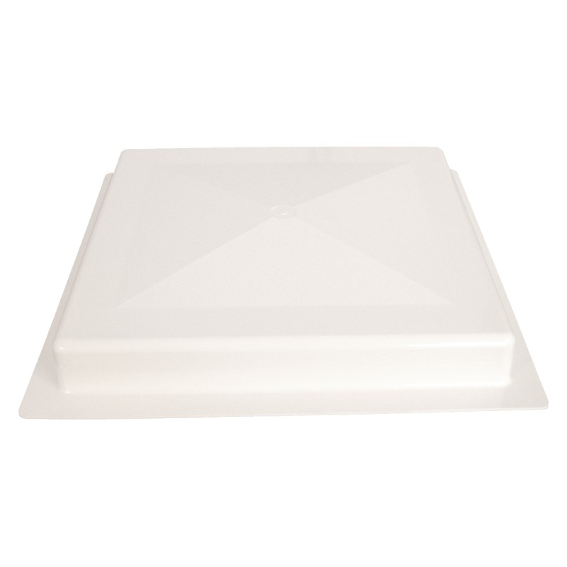 COUVERCLE LANTERNEAU BLANC 375 X 335 AVEC COMPAS MONTES