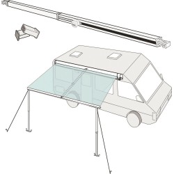 TENDEUR DE TOILE RAFTER F45 / F80 / F65 FIAMMA