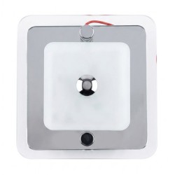 PLAFONNIER 1 LUMIERE CARRE TRANSPARENT 90*90 - 20 MM - DIMATEC