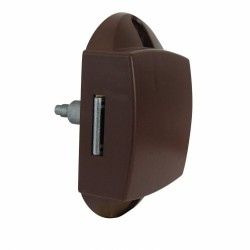 SERRURE PUSH-LOCK 3 POINTS MARRON UTILISABLE D'UN COTE