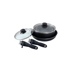 SET DE 3 CASSEROLES ET 1 POELE EMPILABLES ISABELLA