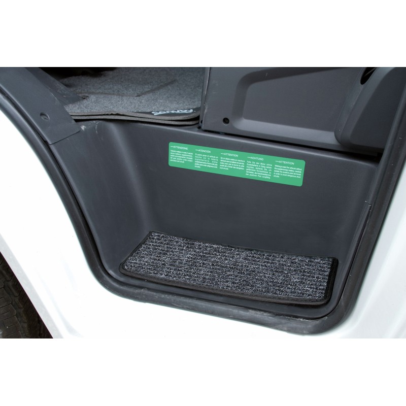 TAPIS DE MARCHE AUTOAGGRIPANT STEPPER MICRO FORD TRANSIT 2006 GRIS 2 PIECES BRUNNER