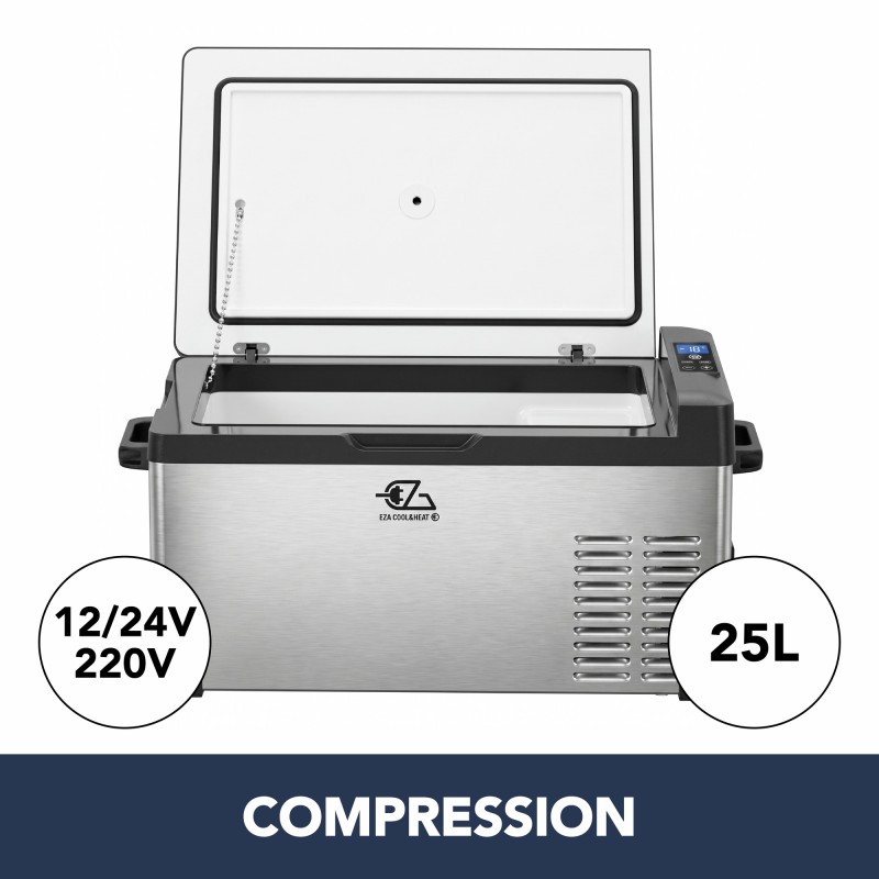 GLACIÈRE À COMPRESSION EZA COQUE METAL