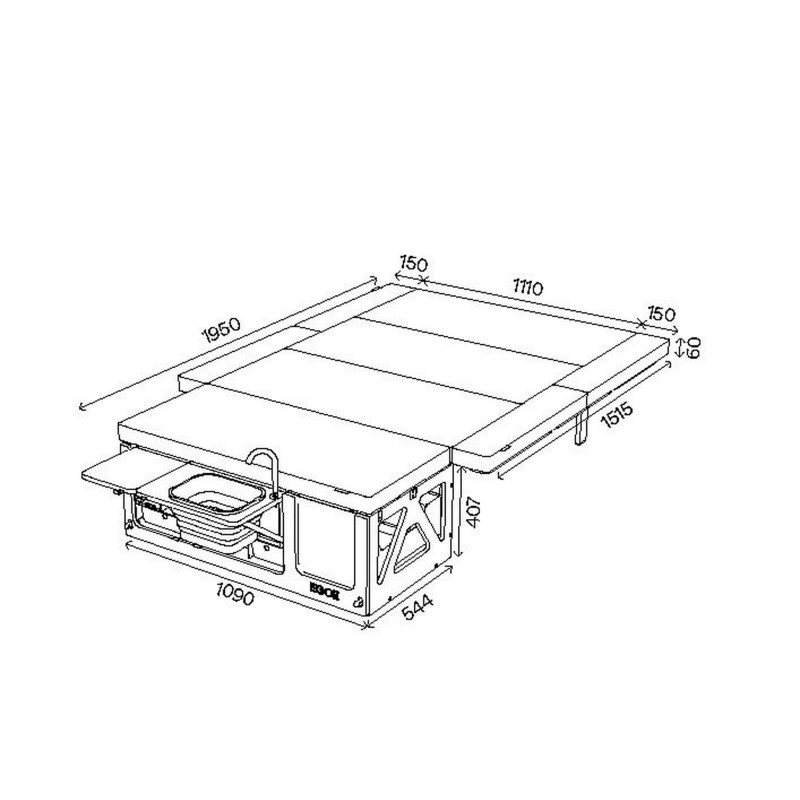 MALLE DE CAMPING EGOE NESTBOX HIKER