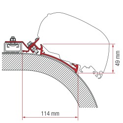 ADAPTATEUR F65 F80 RAPIDO DISCTINCTION 490 - FIAMMA