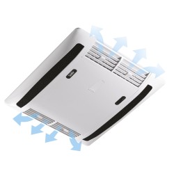 CLIMATISEUR DUALCLIMA 8400 H NOIR AVEC TELECOMMANDE ET POMPE A CHALEUR