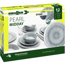 PACK VAISSELLE PEARL MELAMINE ANTIGLISSE BRUNNER