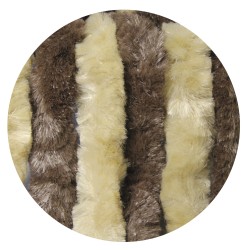RIDEAU CHENILLE BEIGE/MARRON 100 X 200
