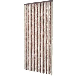RIDEAU CHENILLE BEIGE/MARRON 100 X 200