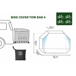 HOUSSE POUR VELOS PORTE-VELO SUR BOULE AVEC POCHE HITCH BIKE COVER BRUNNER