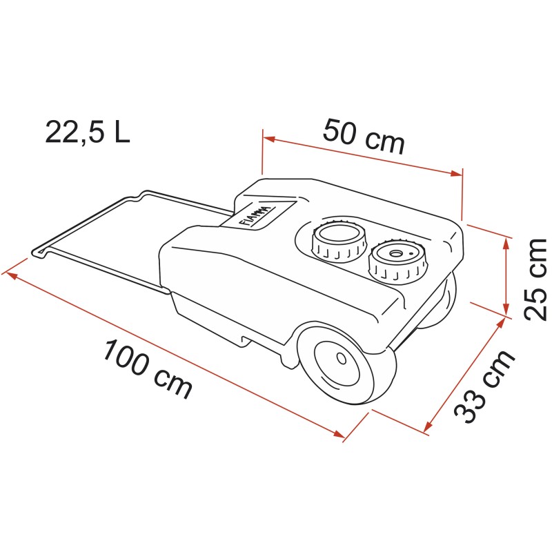 RÉSERVOIR EAUX USEES ROLL TANK 23W - FIAMMA
