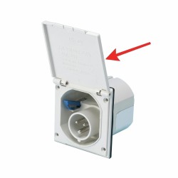 COUVERCLE DE REMPLACEMENT BLANC 105 X 105 MM