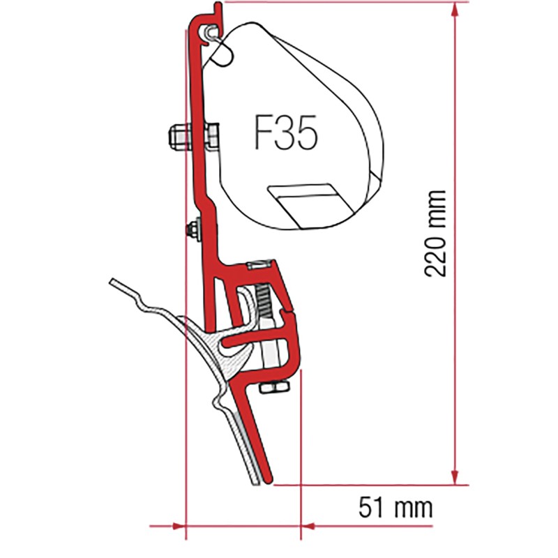 KIT F35 PRO BRANDRUP VW T4 PAR 2 - FIAMMA