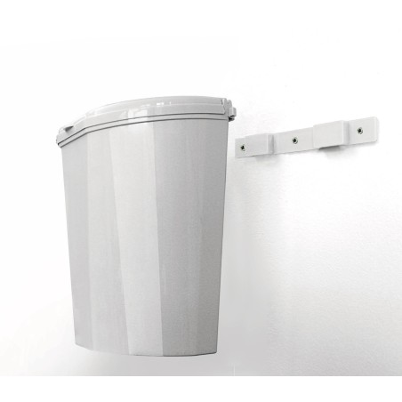 POUBELLE DE PORTE GRISE 6,5L