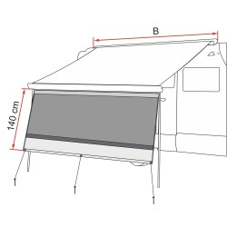 PAROI STORE FRONTALE BLOCKER 350 - FIAMMA