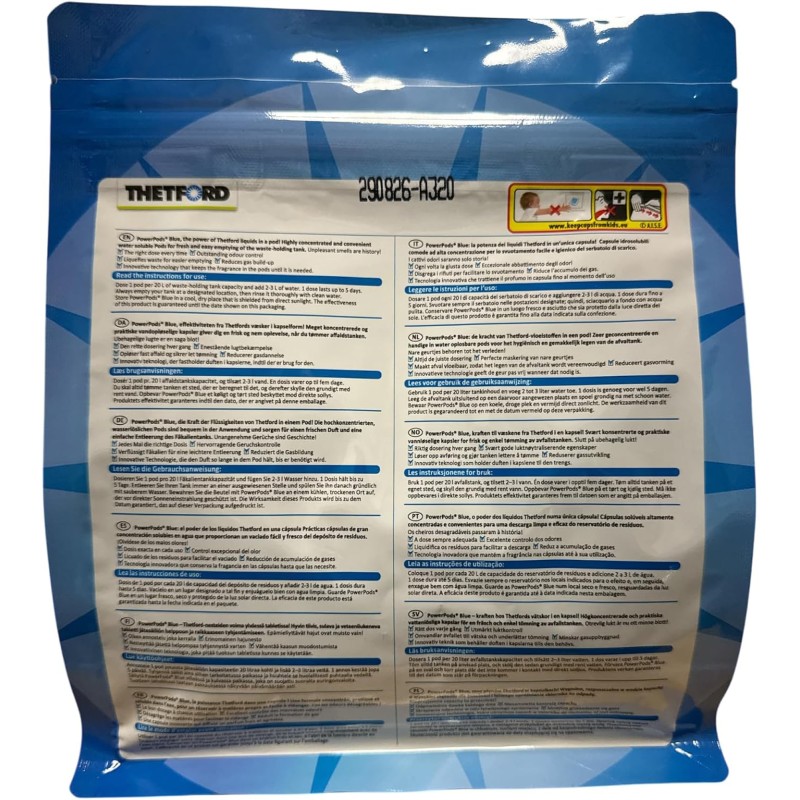 POWERPODS BLUE SACHET DE 20 CAPSULES - THETFORD