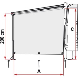 PAROI LATÉRALE SUN VIEW SIDE CARAVANSTORE - FIAMMA
