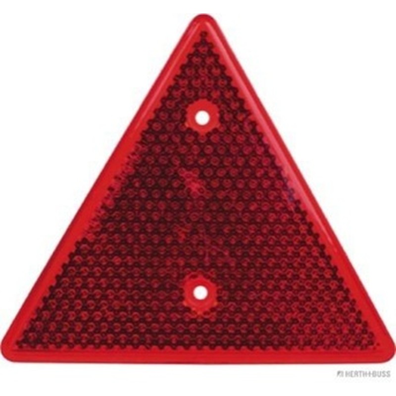 TRIANGLE ROUGE BASE PLASTIQUR BLANCHE 159X139X7 MM