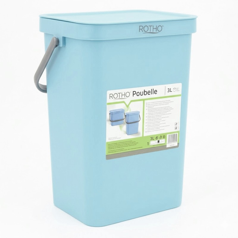 GRANDE POUBELLE BLEUE 12 LITRES INCASA