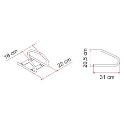 BLOQUE ROUE ARRIÈRE AMOVIBLE - FIAMMA