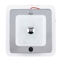 PLAFONNIER 1 LUMIERE CARRE TRANSPARENT 90*90 - 20 MM - DIMATEC