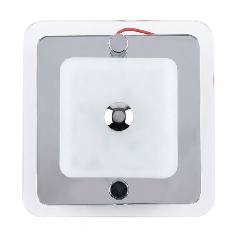 PLAFONNIER 1 LUMIERE CARRE TRANSPARENT 90*90 - 20 MM - DIMATEC