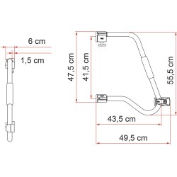 POIGNEE DE SECURITE FIAMMA 46 CM PRO