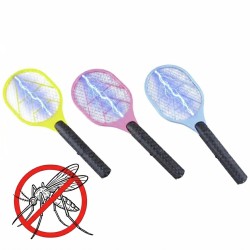 RAQUETTE ELECTRIQUE ANTI-INSECTE COLORIS ASSORTIS