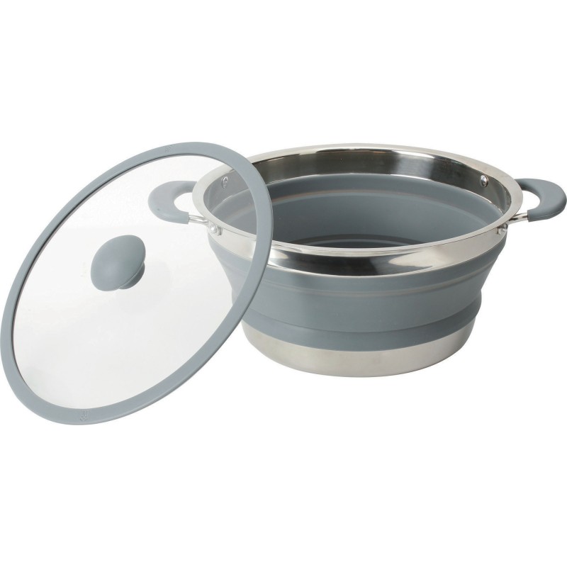 FAIT-TOUT PLIABLE VOLCANO FOLD-AWAY EN SILICONE ET INOX Ø 20 CM BRUNNER