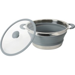 FAIT-TOUT PLIABLE VOLCANO FOLD-AWAY EN SILICONE ET INOX Ø 24 CM BRUNNER