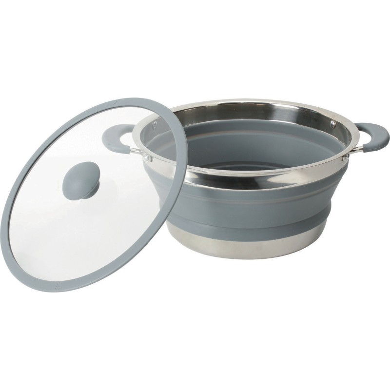 FAIT-TOUT PLIABLE VOLCANO FOLD-AWAY EN SILICONE ET INOX Ø 24 CM BRUNNER