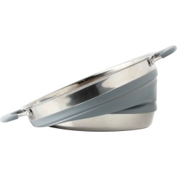 FAIT-TOUT PLIABLE VOLCANO FOLD-AWAY EN SILICONE ET INOX Ø 24 CM BRUNNER