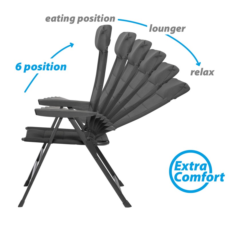 FAUTEUIL MATELASSE NOIR SKYE 3D - BRUNNER