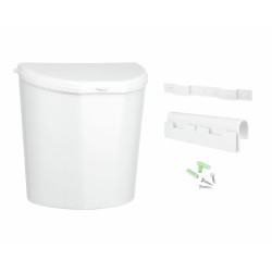POUBELLE DE PORTE 10 L BLANCHE BRUNNER