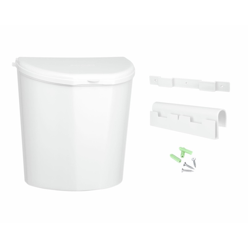 POUBELLE DE PORTE 10 L BLANCHE BRUNNER