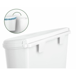 POUBELLE DE PORTE 10 L BLANCHE BRUNNER