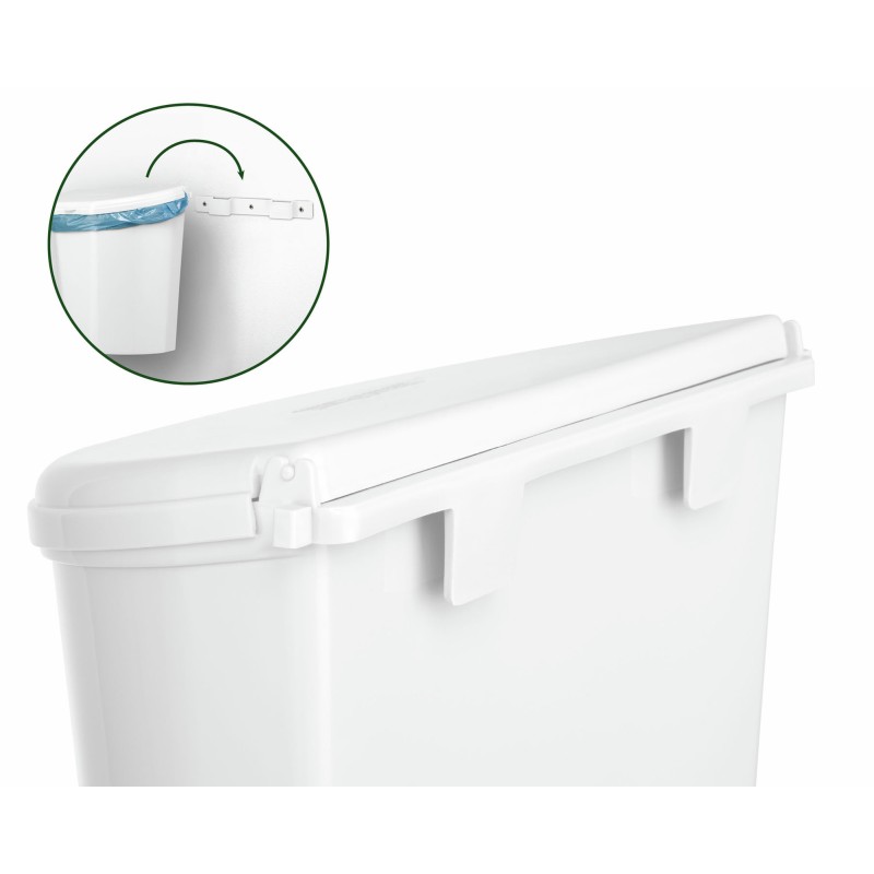 POUBELLE DE PORTE 10 L BLANCHE BRUNNER