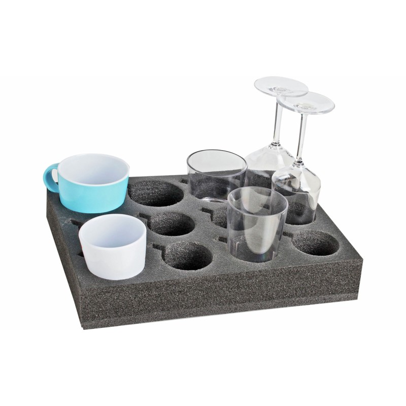 SUPPORT MOUSSE VERRES / TASSES SALVAR- 12 POSITIONS BRUNNER