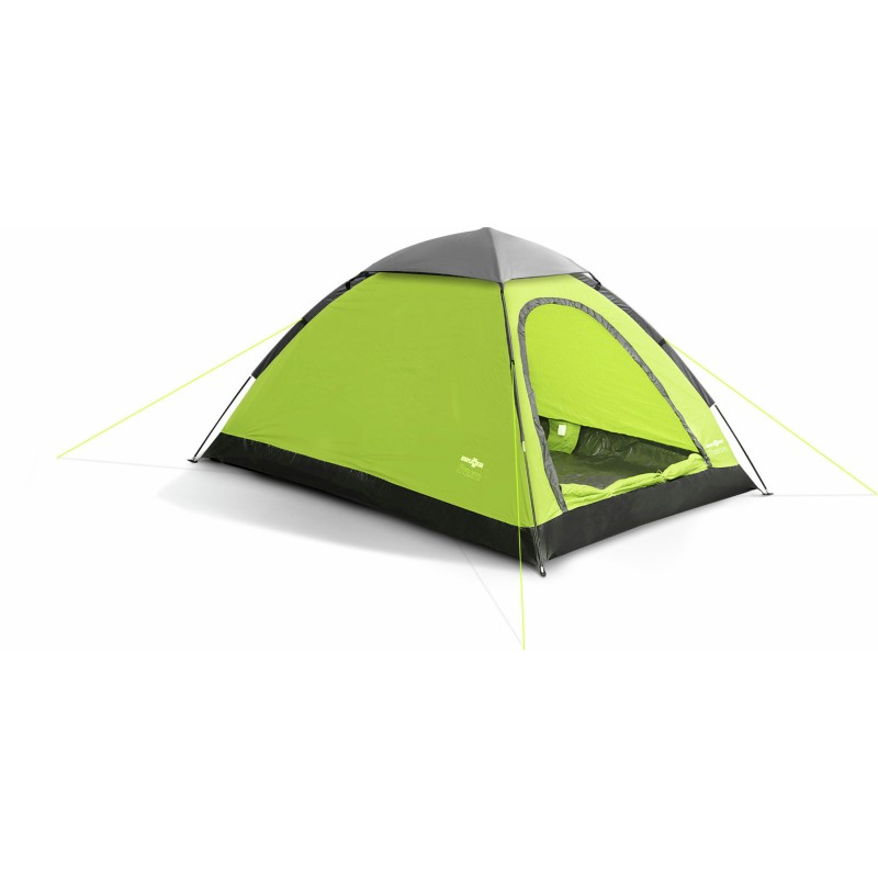 TENTE IGLOO STRATO 2 VERT ET GRIS 2 PERSONNES BRUNNER